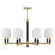 Savoy House - 1-4605-8-322 - Eight Light Chandelier - Conrad - Warm Brass