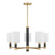 Savoy House - 1-4606-5-322 - Five Light Chandelier - Conrad - Warm Brass