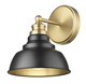 Bishop One Light Wall Sconce (IN40026BK)