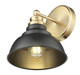 Bishop One Light Wall Sconce (IN40026BK)