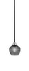 Toltec Lighting - 3401-MBBN-4622 - One Light Mini Pendant - Paramount - Matte Black & Brushed Nickel
