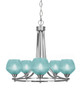 Toltec Lighting - 3405-BN-4625 - Five Light Chandelier - Paramount - Brushed Nickel