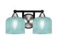 Toltec Lighting - 3422-MBBN-4615 - Two Light Bath Bar - Paramount - Matte Black & Brushed Nickel