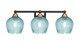 Toltec Lighting - 3423-MBBR-4605 - Three Light Bath Bar - Paramount - Matte Black & Brass