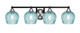 Toltec Lighting - 3424-MBBN-4605 - Four Light Bath Bar - Paramount - Matte Black & Brushed Nickel