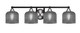 Toltec Lighting - 3424-MBBN-4612 - Four Light Bath Bar - Paramount - Matte Black & Brushed Nickel