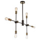 Tribeca Three Light Flush Mount (AC10786BK)