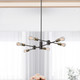 Tribeca Six Light Chandelier (AC10786BK)