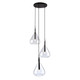 Conic Three Light Pendant (AC11163BK)