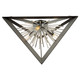 Sunburst Three Light Flush Mount (AC11442CH)