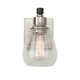 Artcraft - AC11681NB - One Light Vanity - Nelson - Black and Brushed Nickel
