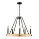 Perris Five Light Chandelier (AC11715BK)