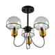 Martina Three Light Semi-Flush Mount (AC11723BK)