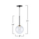 Aurelia One Light Pendant (AC11761VB)