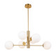 Artcraft - AC11765BR - Six Light Chandelier - Aurelia - Brass