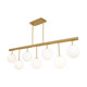 Aurelia Seven Light Island/Pool Table (AC11767BR) Aurelia Seven Light Island/Pool Table (AC11767BR)