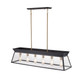 Lucian Six Light Island Chandelier (AC11854BK)