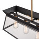 Lucian Six Light Island Chandelier (AC11854BK)