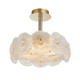 Artcraft - AC11965BR - Six Light Semi-Flush Mount - Bloom - Brass