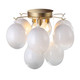 Globo Four Light Semi-Flush Mount (AC11993WH)
