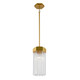 Artcraft - AC12060BR - One Light Pendant - Emma - Brushed Brass