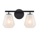 Artcraft - AC12182BK - Two Light Bathroom Vanity - Brooke - Black