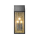 Artcraft - AC8059BK - Two Light Outdoor Wall Sconce - Point - Black Brass