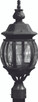 Artcraft - AC8363BK - Three Light Outdoor Post Mount - Classico - Black