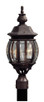 Artcraft - AC8363RU - Three Light Outdoor Post Mount - Classico - Rust