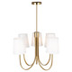 Rhythm Five Light Chandelier (SC13335BG)