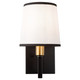 Coco One Light Wall Sconce (SC13347BK)