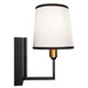 Coco One Light Wall Sconce (SC13347BK)