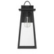 Hunter - 46055 - One Light Outdoor Wall Mount - Ivory Dusk - Matte Black