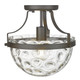 Quinn One Light Semi-Flush Mount (IN60099ORB)