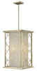 Hinkley - 3284SL - Four Light Stem Hung Foyer - Flourish - Silver Leaf