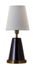 House of Troy - GEO411 - One Light Table Lamp - Geo - Mahogany Bronze w/Weathered Brass
