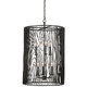 Kalco - 507550BI - Six Light Foyer Pendant - Morre - Black Iron