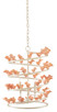 Currey and Company - 9000-0876 - Three Light Chandelier - Adarna Chandelier - Flaxen