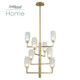 Kalco - 511550WB - LED Foyer Chandelier - June - Winter Brass