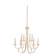 Kalco - 511772MG - Eight Light Chandelier - Kiera - Modern Gold