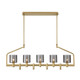Eurofase - 45652-011 - Five Light Linear Chandelier - Decato - Satin Gold Paint
