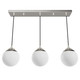 Hunter - 19799 - Three Light Pendant - Hepburn - Brushed Nickel