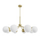 Hunter - 19853 - Eight Light Chandelier - Hepburn - Modern Brass