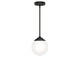 Hunter - 19871 - One Light Pendant - Hepburn - Matte Black