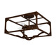 Hunter - 19984 - Four Light Semi Flush Mount - Highland Hill - Textured Rust