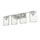 Hunter - 48010 - Four Light Bathroom Vanity - Astwood - Brushed Nickel