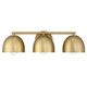 Hunter - 48137 - Three Light Bathroom Vanity - Erling - Luxe Gold