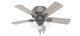 Hunter - 51025 - 42 Ceiling Fan - Crestfield - Matte Silver