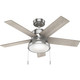 Hunter - 51137 - 44Ceiling Fan - Lilliput - Brushed Nickel Hunter - 51137 - 44Ceiling Fan - Lilliput - Brushed Nickel