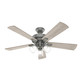 Hunter - 51857 - 52Ceiling Fan - Crestfield - Matte Silver